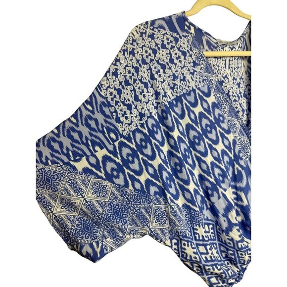 Sea Lustre Blue Kimono Style Wrap Top O/S - Picture 4 of 4